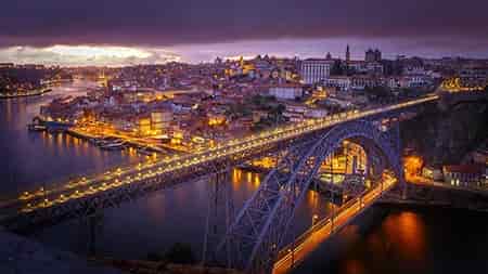 Thumbnail of Porto Portugal by night